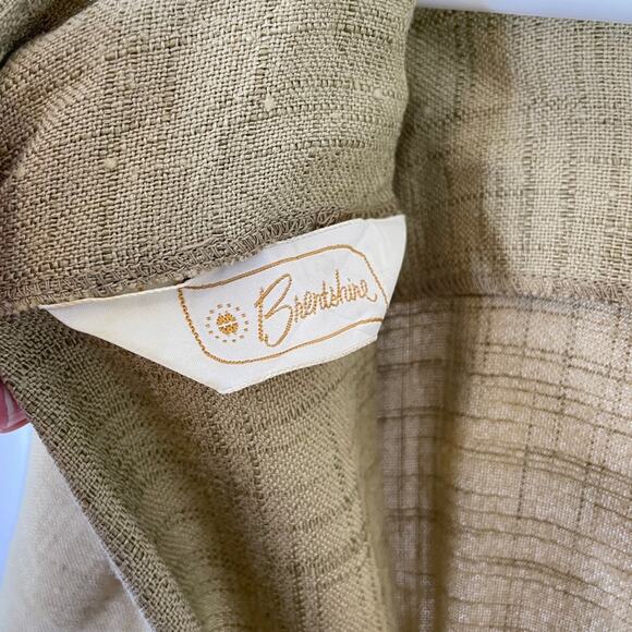 1970s Natural Linen Look Wiggle Dress – Small-Medium, Minimalist Retro Workwear - Picture 7 of 15